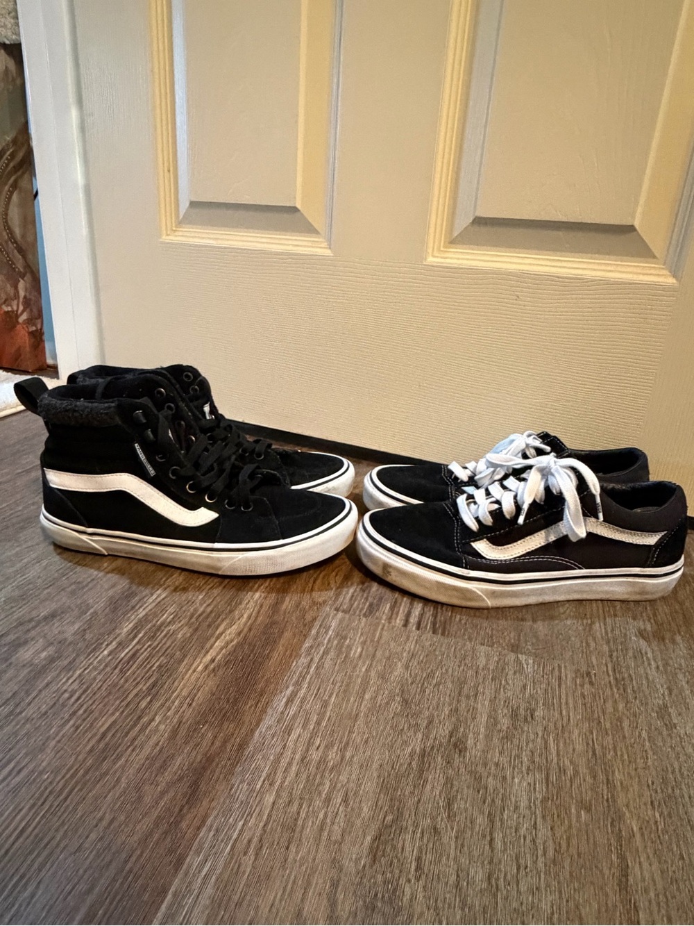 Vans Lot Black White High Top and Low Top Sneakers